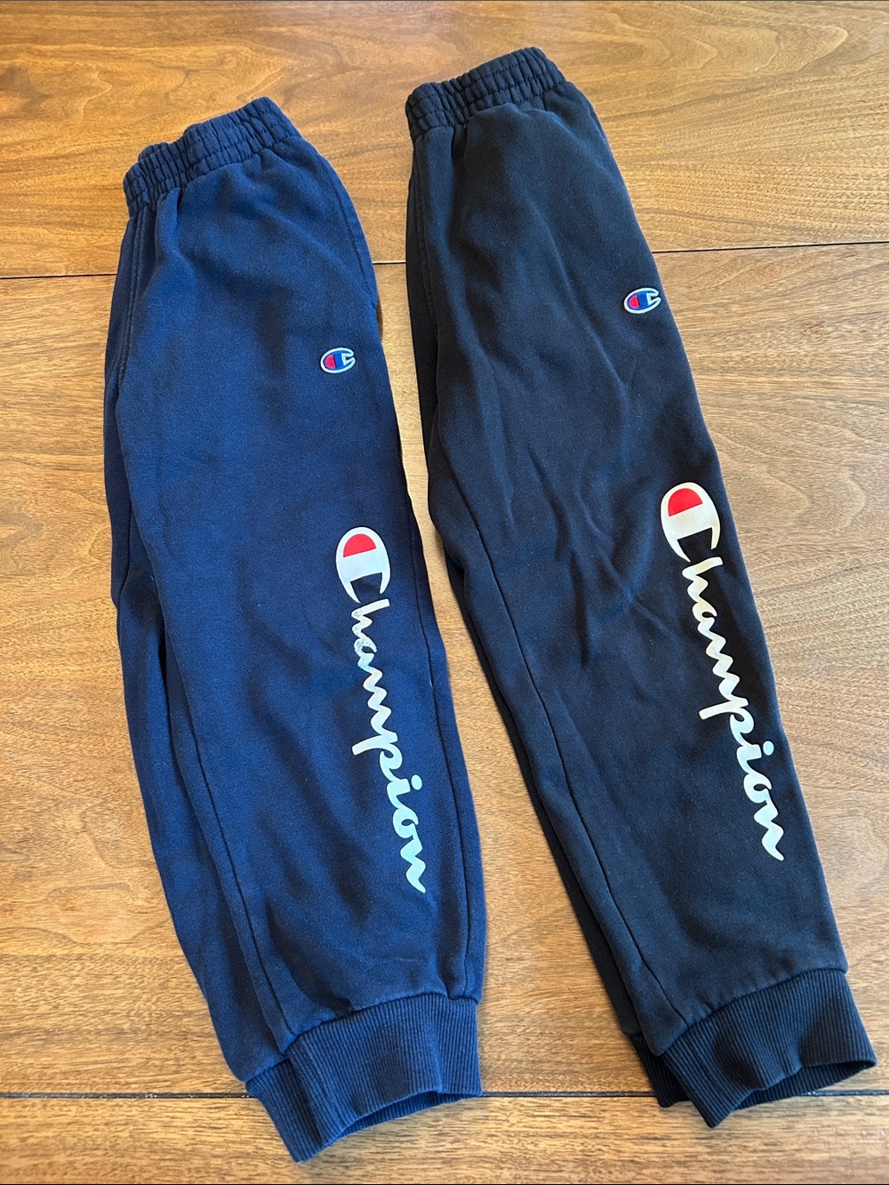Champion Kids Navy & Black Logo Joggers Size S
